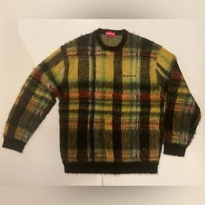 MEN’S FW20 SUPREME PLAID MOHAIR SWEATER - SIZE M